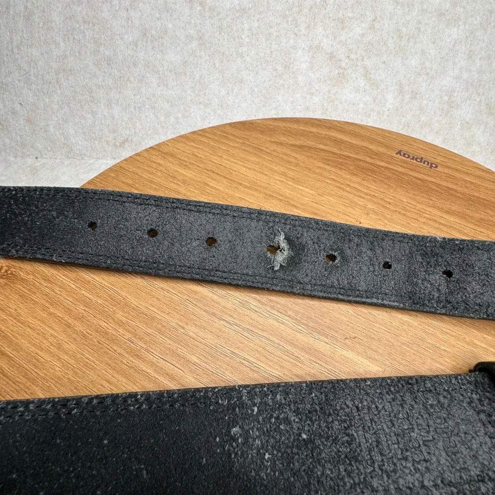Dickies‎ Black Leather Belt Work Utility Adjustable Leather Buckle Size M 34-36